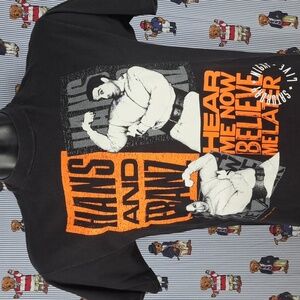 Rare 1990 Vintage Hans & Franz Saturday Night Live graphic black LG t-shirt